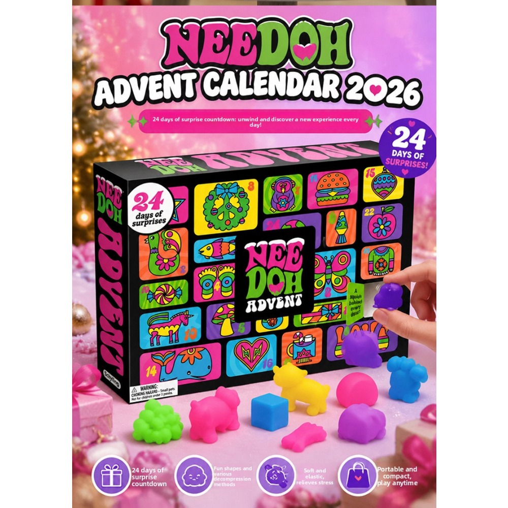 Advent Calendar Gift - 2027 NeeDoh Advent Calendar 3D PVC