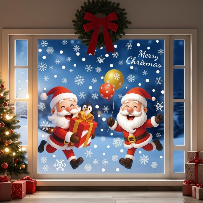 Christmas Static Window Sticke - огляд і ціна Snowflake Window Decal