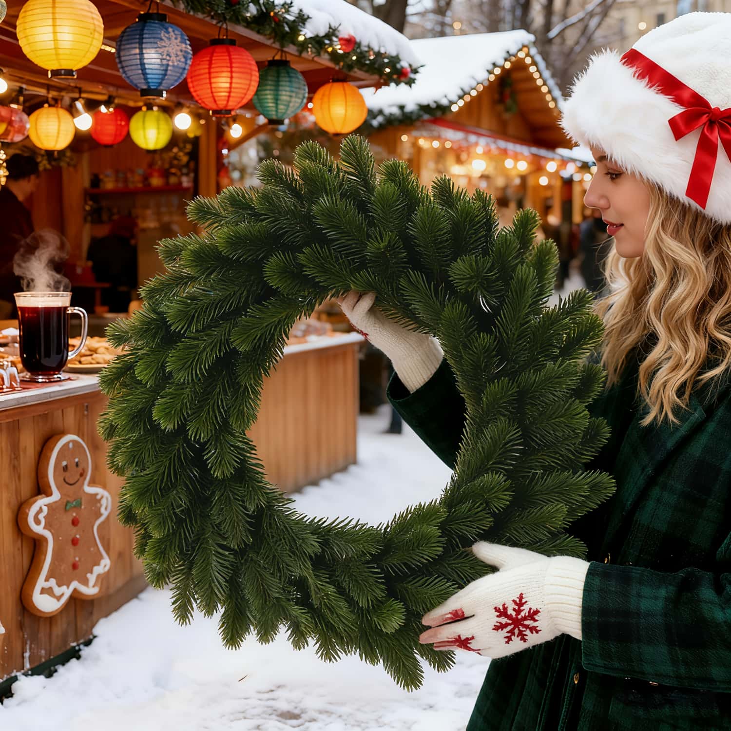 1pc Artificial Christmas Wreat - огляд і ціна Christmas Wreath Fake