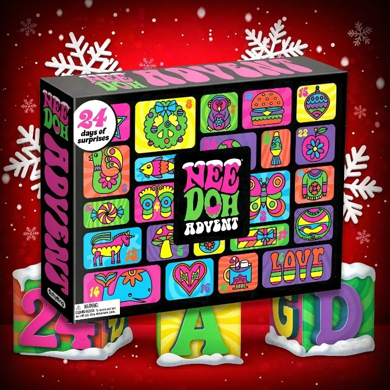 2026 NeeDoh Advent Calendar 3D - огляд і ціна Advent Calendar Gift