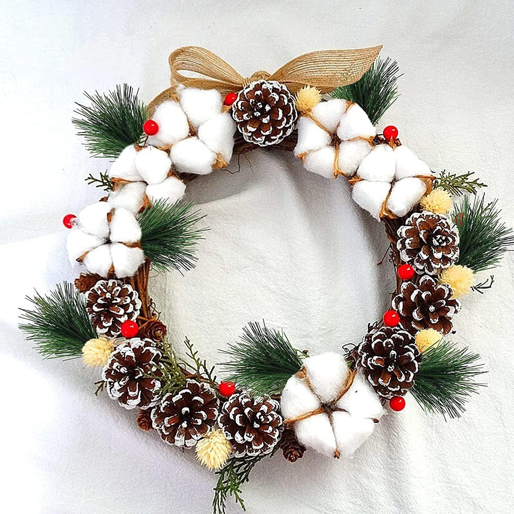 10-100pcs Artificial Green Pin - огляд і ціна Christmas Wreath Fake