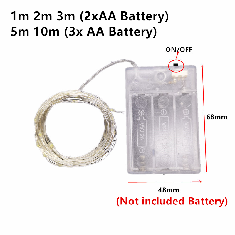 10M 5M 3M 2M Copper Wire LED T - огляд і ціна Led Fairy String Lights
