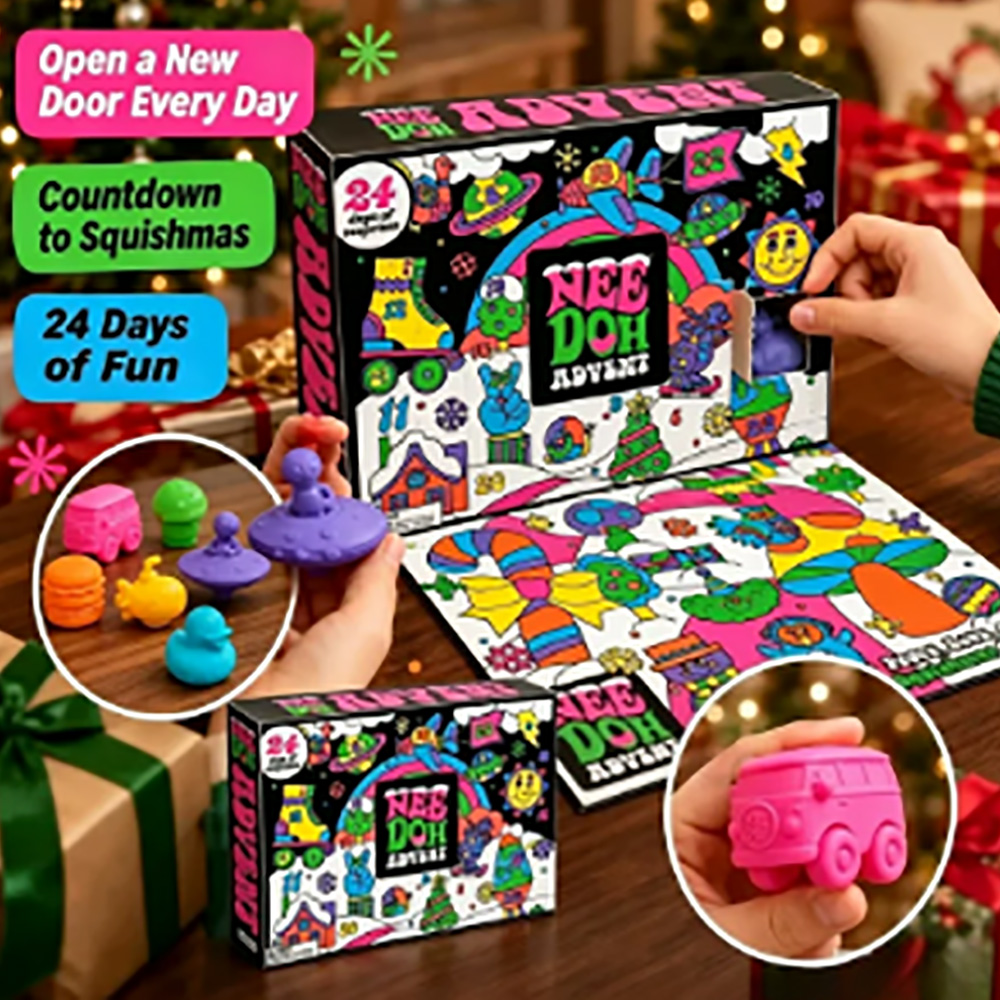 24Pcs Nee‑Doh Squish Fidget Ad - огляд і ціна Advent Calendar Gift