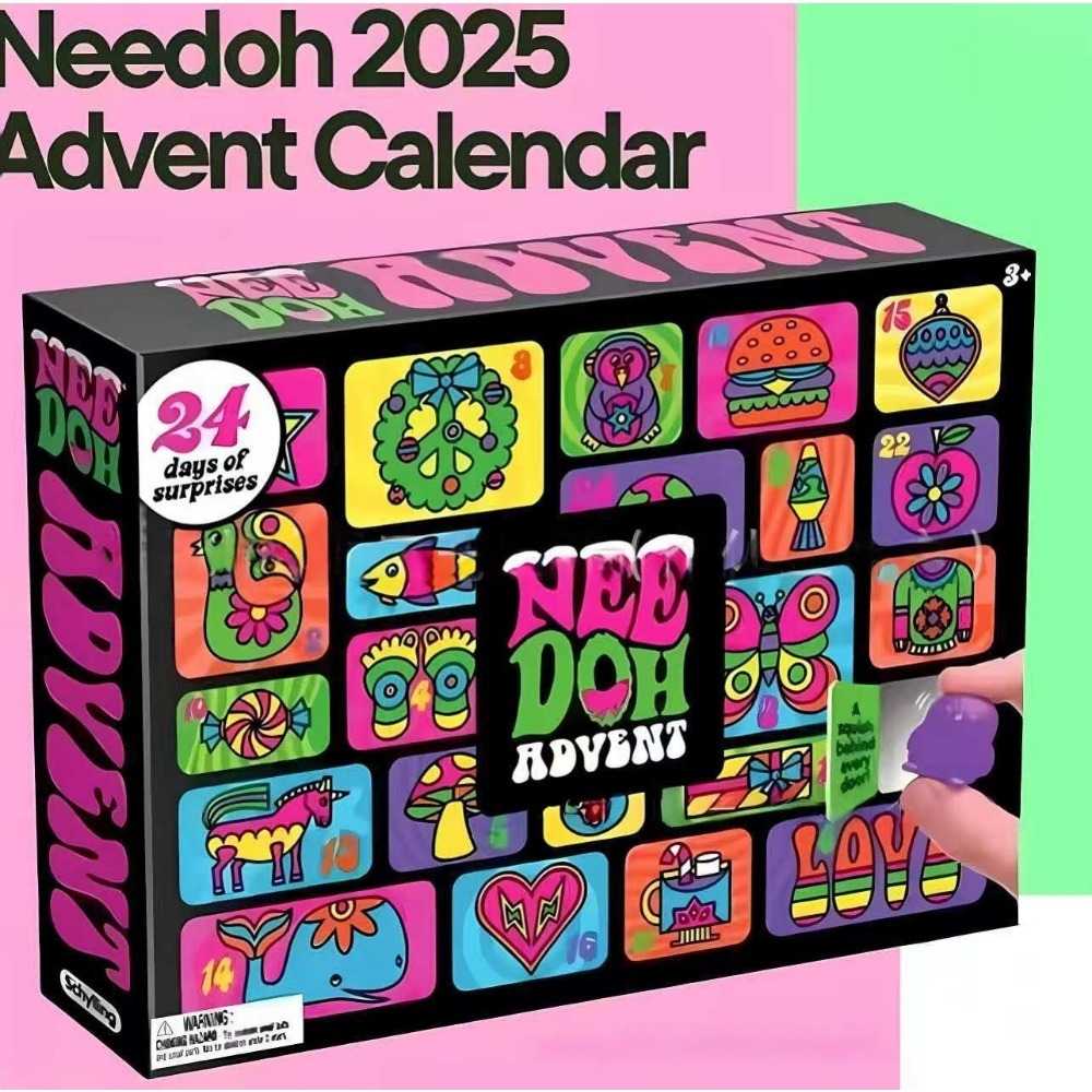 2027 NeeDoh Advent Calendar 3D - огляд і ціна Advent Calendar Gift