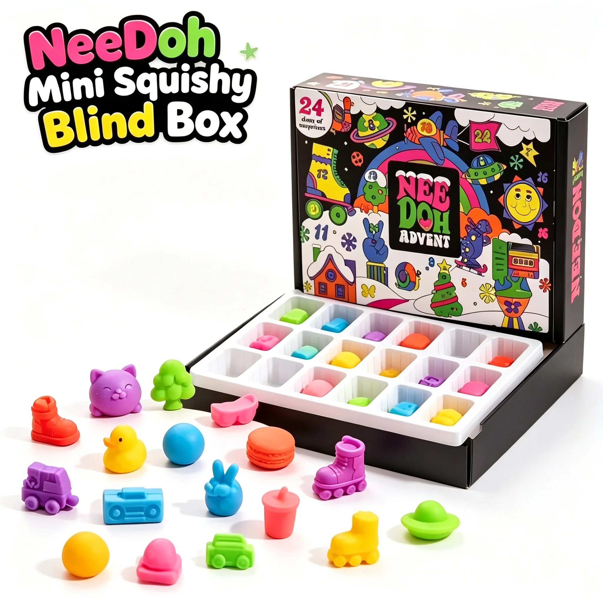 2026 Nee Doh Christmas Countdo - огляд і ціна Advent Calendar Gift
