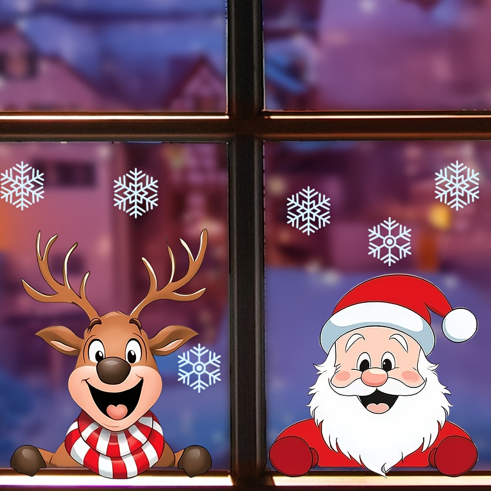 Christmas Window Stickers - Re - огляд і ціна Snowflake Window Decal
