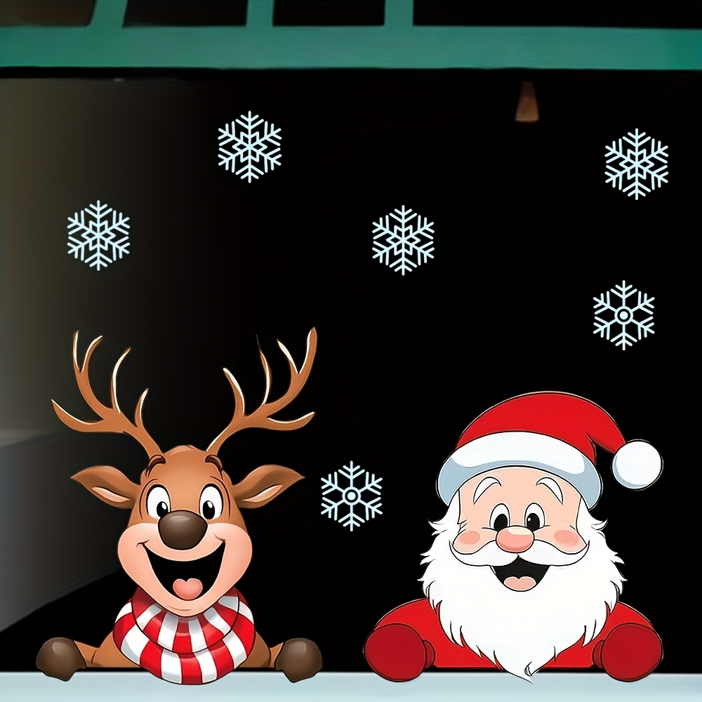Christmas Window Stickers - Re - огляд і ціна Snowflake Window Decal