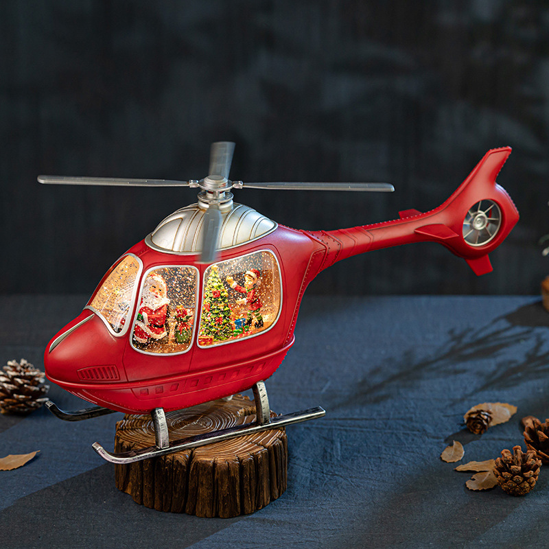 Christmas Helicopter Snow Glob - огляд і ціна Snow Globe Musical