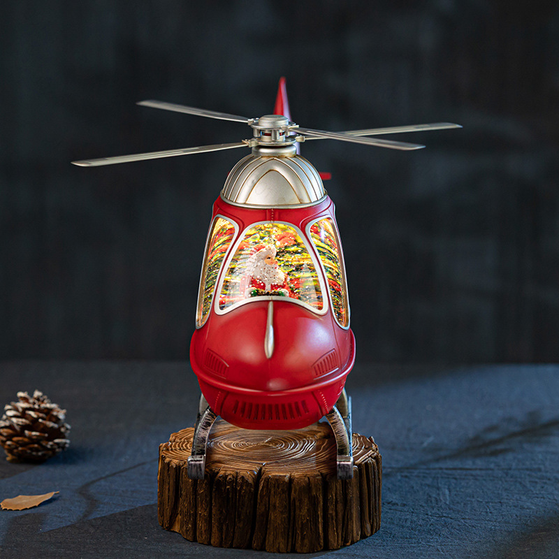 Christmas Helicopter Snow Glob - огляд і ціна Snow Globe Musical